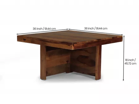 Belle Solid Wood Coffee Table